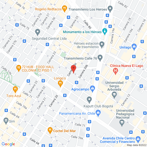 Mapa de Industrias Químicas Vilso S.A.S.