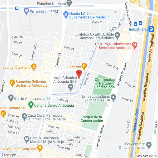 Mapa de Industrias Rodas Montoya