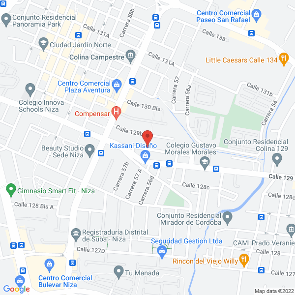 Mapa de Ingeniería Y Consultoría Ambiental-Ifcaya Ltda.