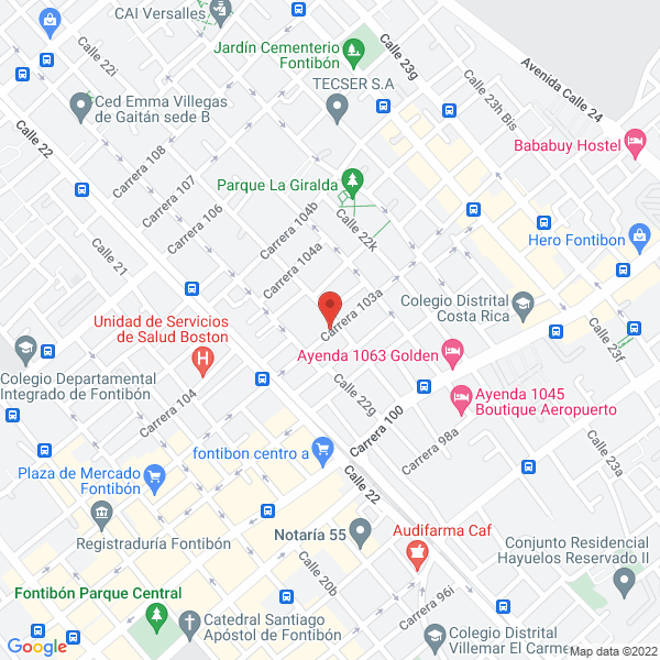 Mapa de Hilazas Mategam Ltda.