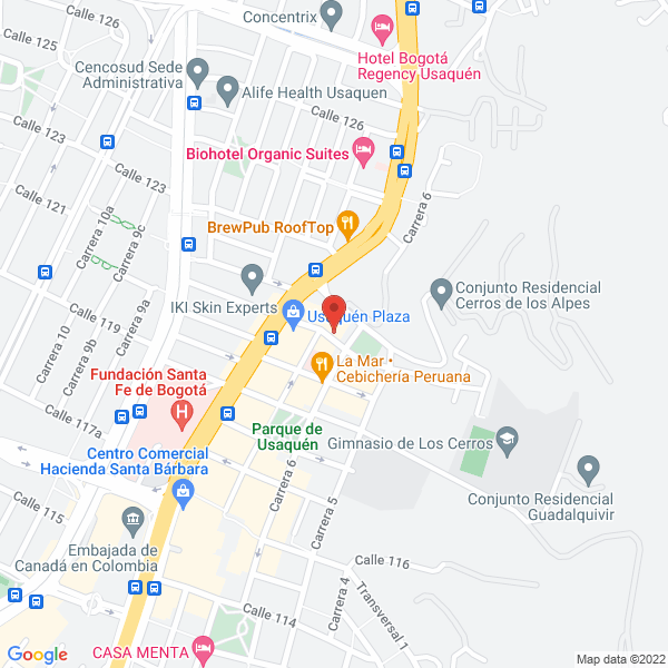 Mapa de Hill House Suites