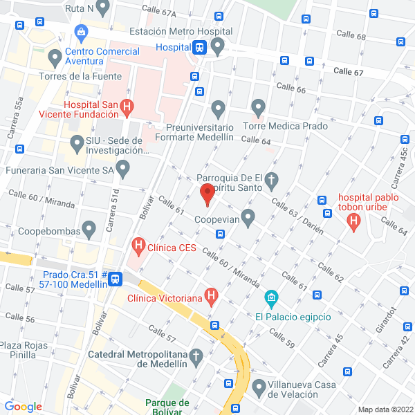 Mapa de Hincapié Sportswear