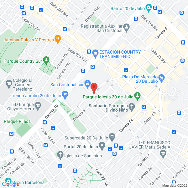 Mapa de Hogar Geriatrico Dios Es Amor