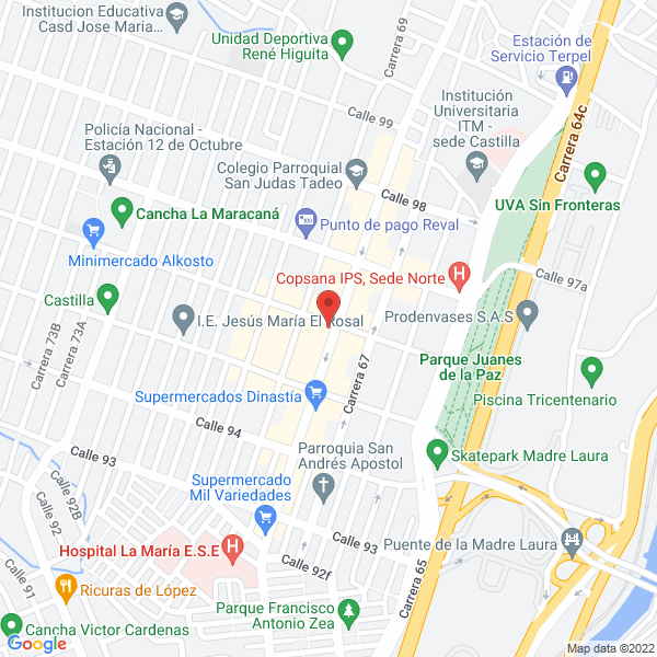 Mapa de Insumos Y Detalles La 96