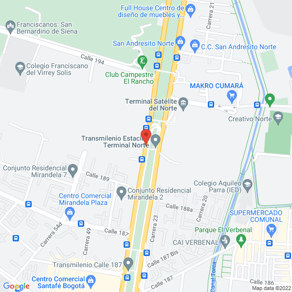 Mapa de INTECI Ltda.