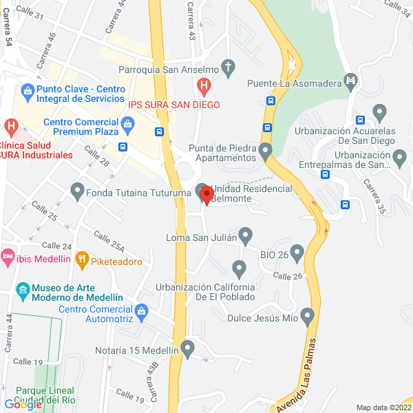 Mapa de Inteligroup S.A.S.