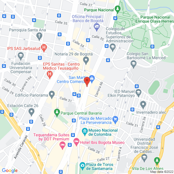 Mapa de Klover Informática Y Telecomunicaciones Ltda.