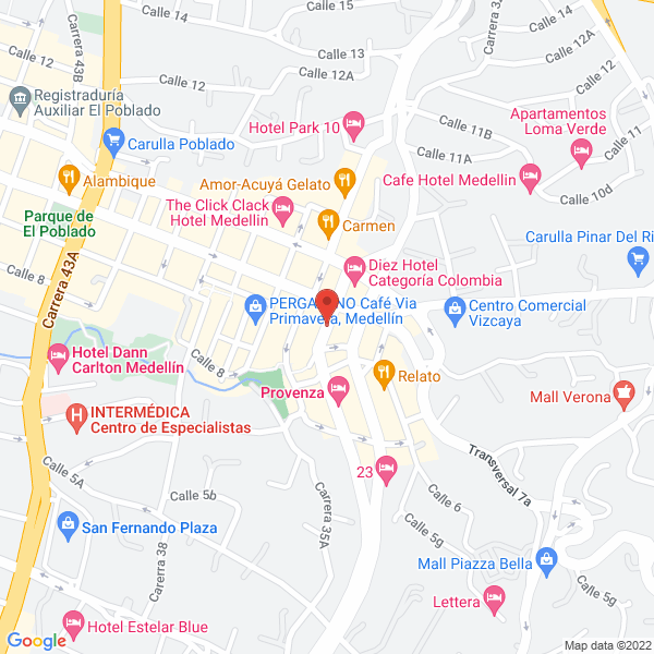 Mapa de Lenteja Express Poblado