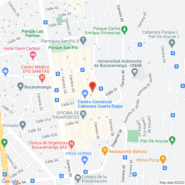 Map of Leonisa S.A