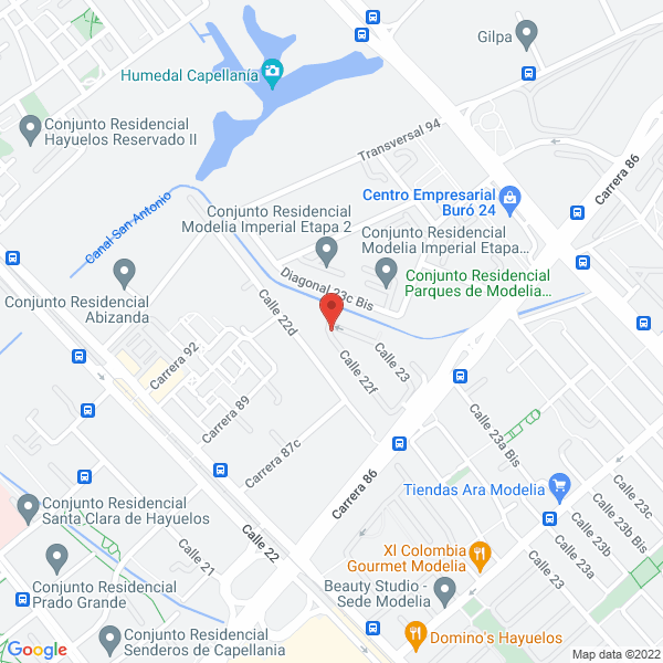 Mapa de Ingered Comunicaciones E. U.