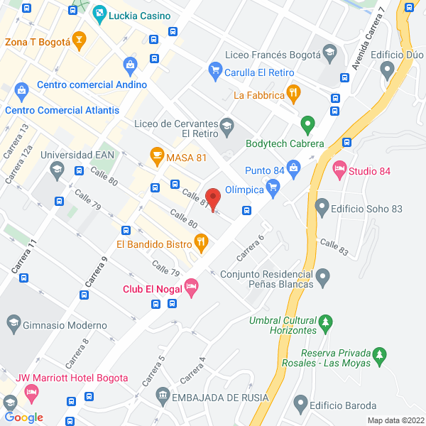 Mapa de Injusama Ltda.