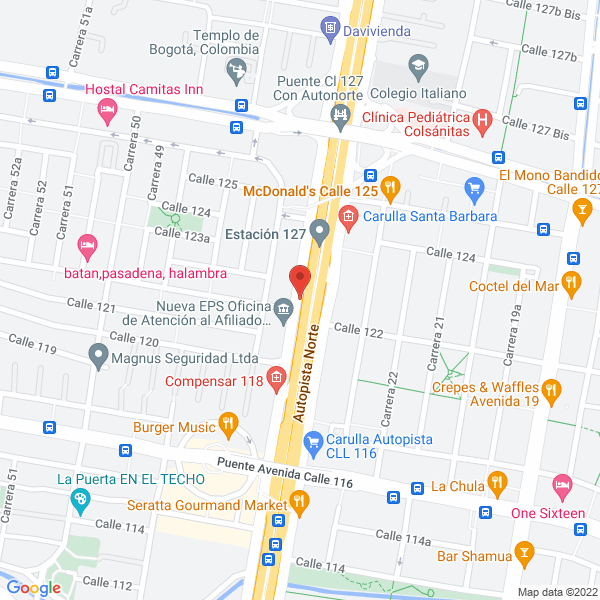 Mapa de Inmobiliaria B.S. Ltda.