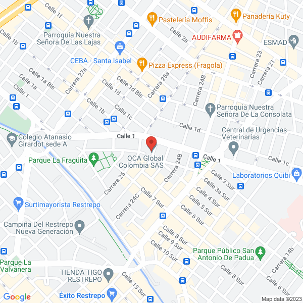 Mapa de Institución Educativa Liceo Los Heroes E.U.