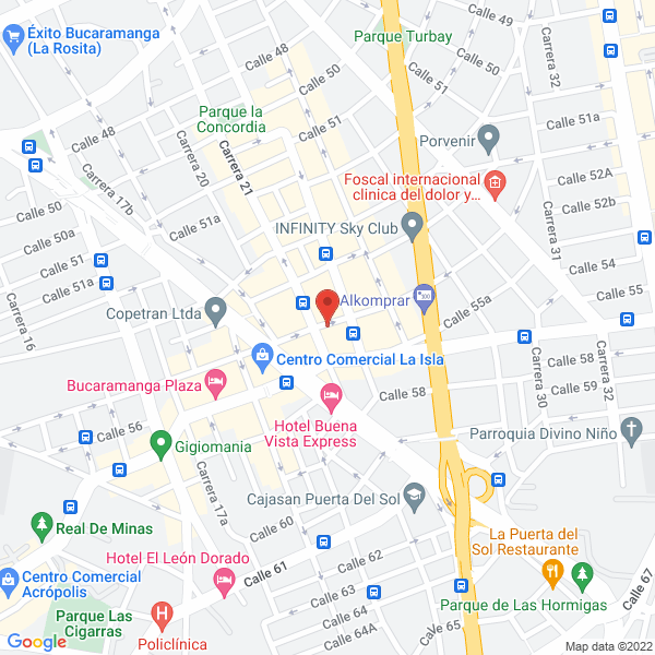 Map of Hotel Alessio