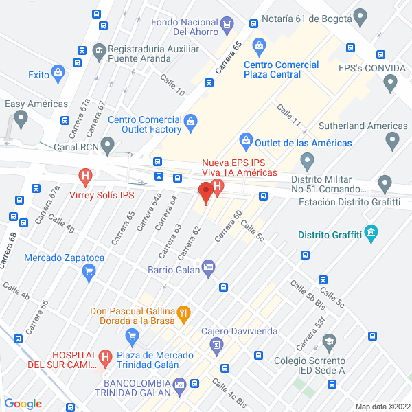 Mapa de Hotel Americas Suites