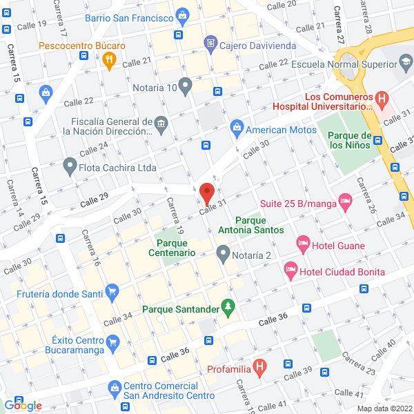 Map of Hotel Amparo