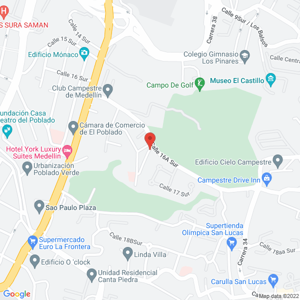 Mapa de Hotel Aromax Del Campestre