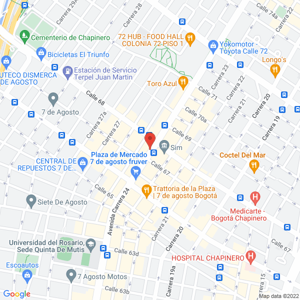 Mapa de La Casa Del Ponqué Elkla Ltda.