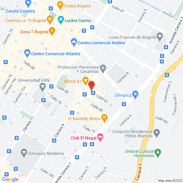 Mapa de La Galerie Restaurante
