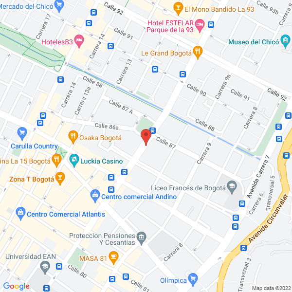 Mapa de B.O.G. Hotel
