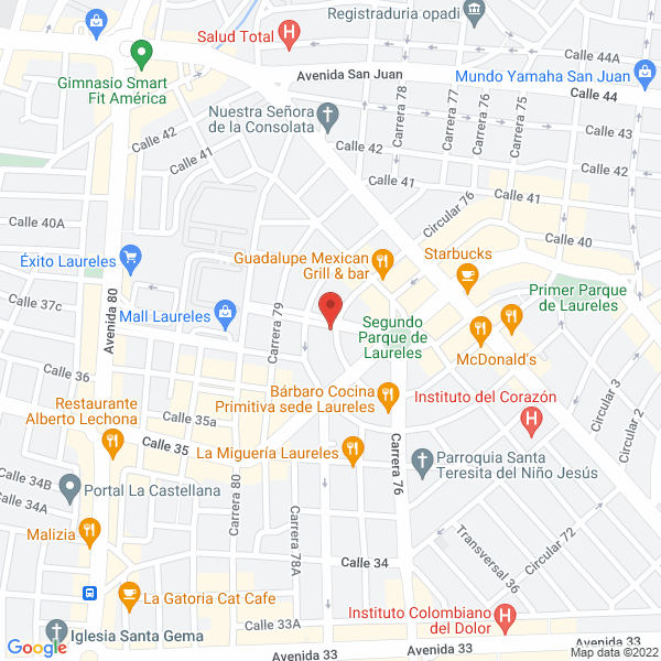 Mapa de La Casa De Los Colores Preescolar Y Centro De Formación