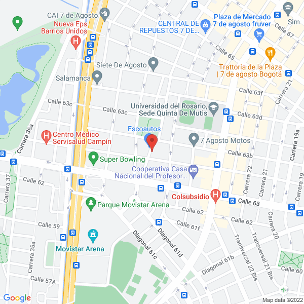 Mapa de Inversiones Parra Piñeros Ltda.