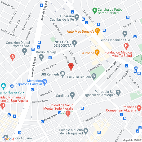 Mapa de Inversiones Reyfatex S.A.S.