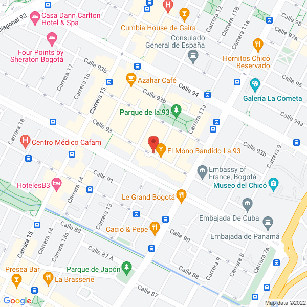 Mapa de Inversiones Tecnologicas De America SA