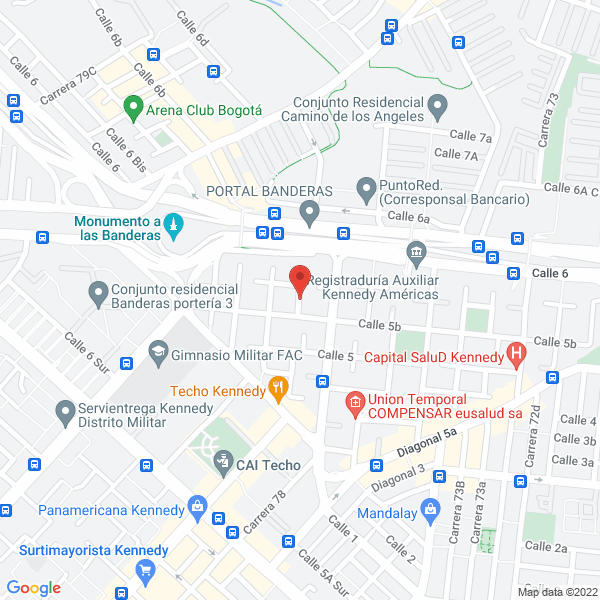 Mapa de Inversiones Unidas R & S Ltda
