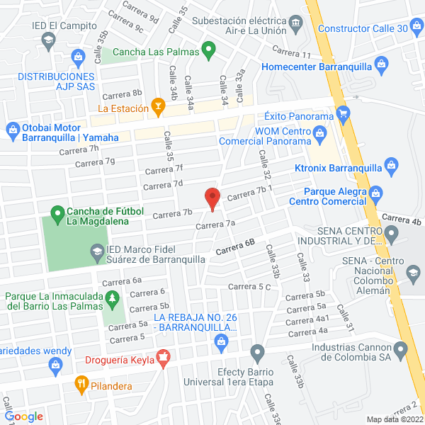 Map of Inversiones Valery & Steffany