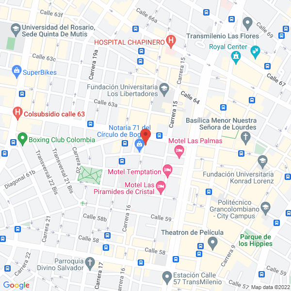 Mapa de Llantas Bogota Ltda