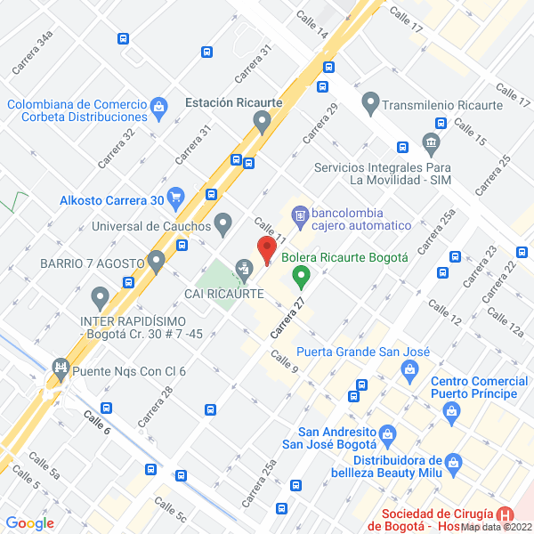 Mapa de Karioco S.A.S