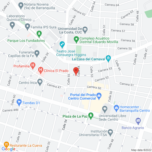 Map of Hotel Majestic Ltda.