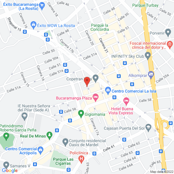Map of Hotel Preferencial Class