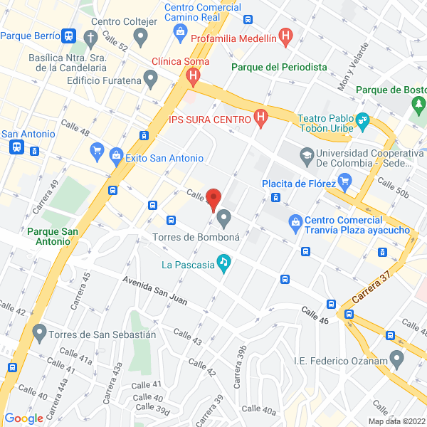 Mapa de Laboratorio Clínico Harizzini