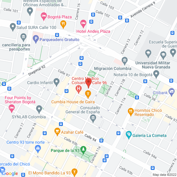 Mapa de Laboratorio Clinico Labopat Ltda.