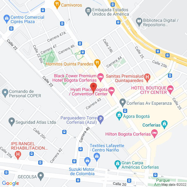 Mapa de La Antigua Casa Hotel