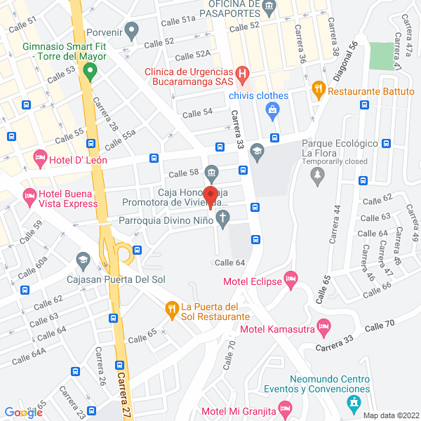 Map of La Casa De La Diabetes