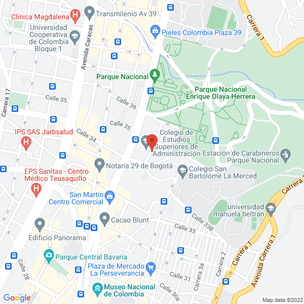 Mapa de J.R.A.A. Ltda. Abogados Asociados Ltda.