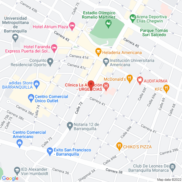 Map of Laboratorio Bioclínico Sabín Ltda.