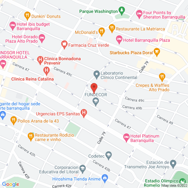 Map of Laboratorio Clínico Falab