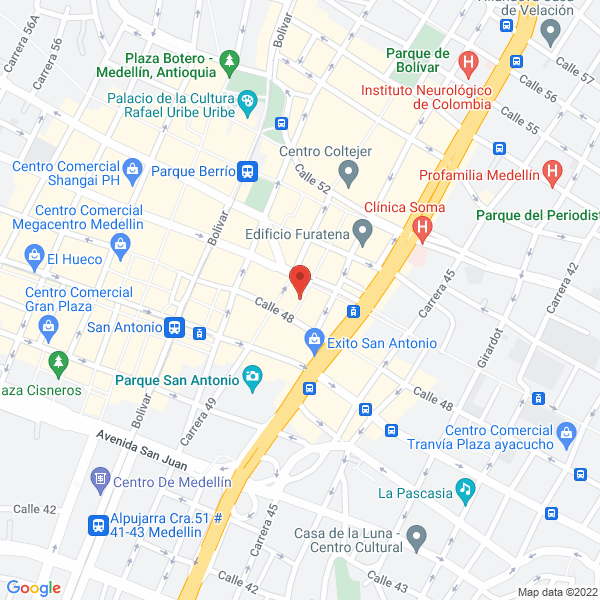 Mapa de Laboratorio Clínico Hemolab