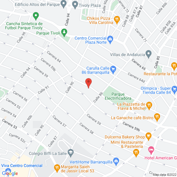 Map of Jardín Infantil Caritas Alegres Riomar