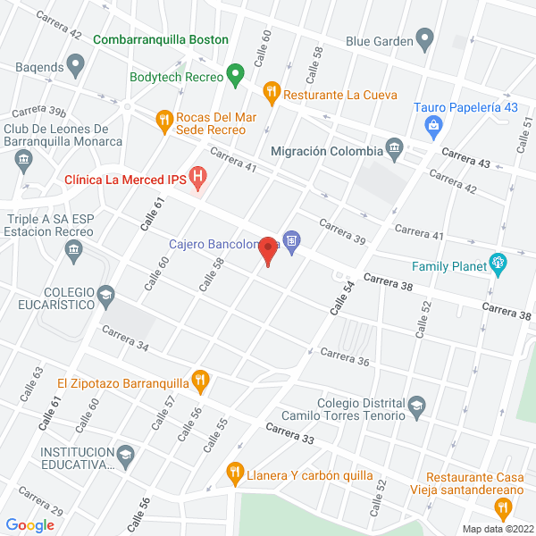 Map of Jardín Infantil Pituffín