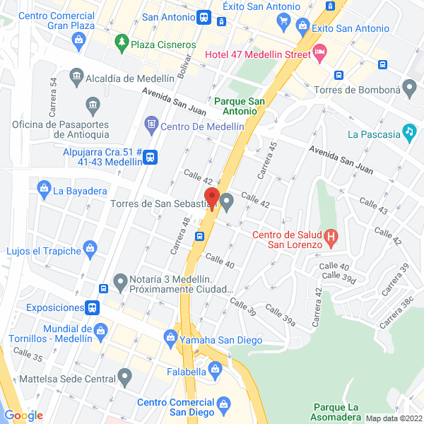 Mapa de Ibiza Inmobiliaria S.A.S.