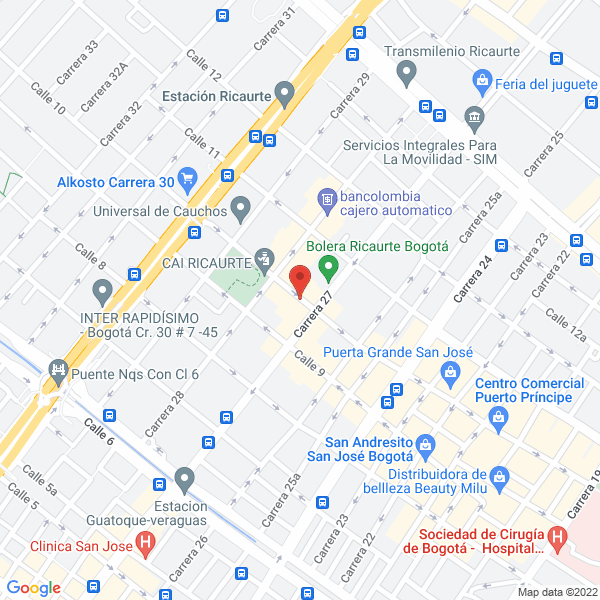 Mapa de Integra Impresos S.A.S.