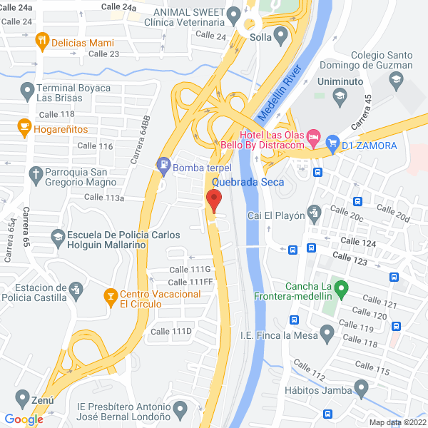 Mapa de Lubriservicios La 63