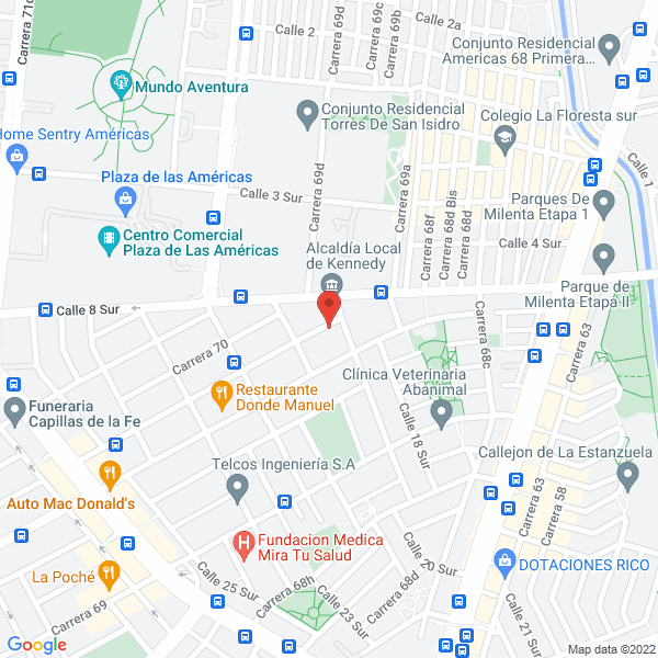 Mapa de Lucano Dotaciones Industriales S.A.S
