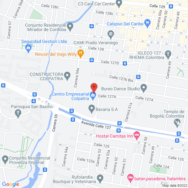 Mapa de Lúder Cúa. Ltda. Agencia Colocadora De Seguros