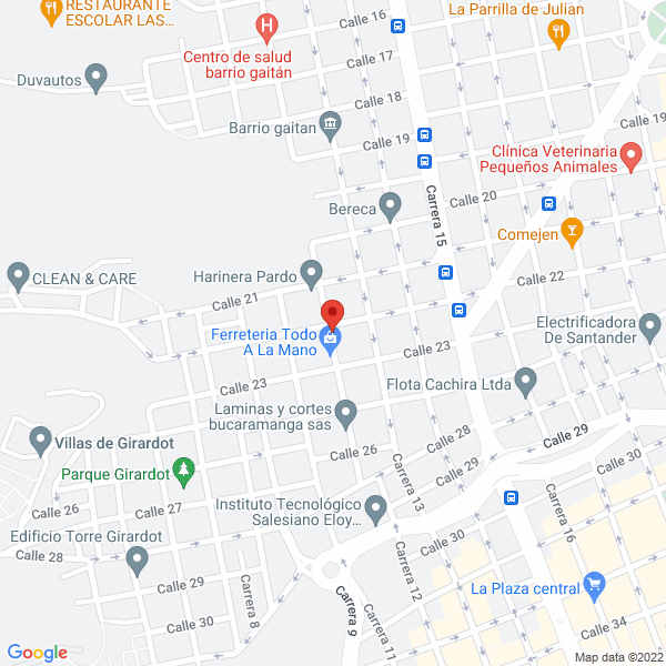 Map of Luis Antonio Salazar Montaña